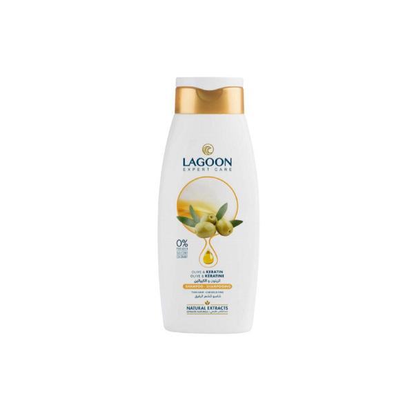 Lagoon Natural Extracts Shampoo for Thin Hair - Olive & Keratin
