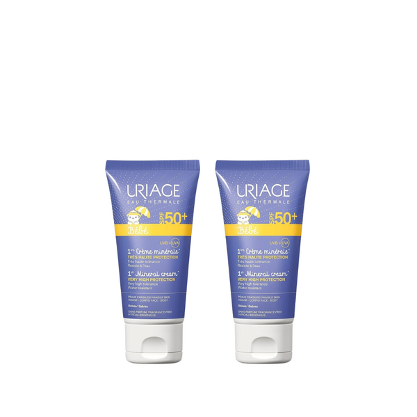 Uriage Baby 1st Mineral Cream SPF50 50ml Duo At 15% Off
