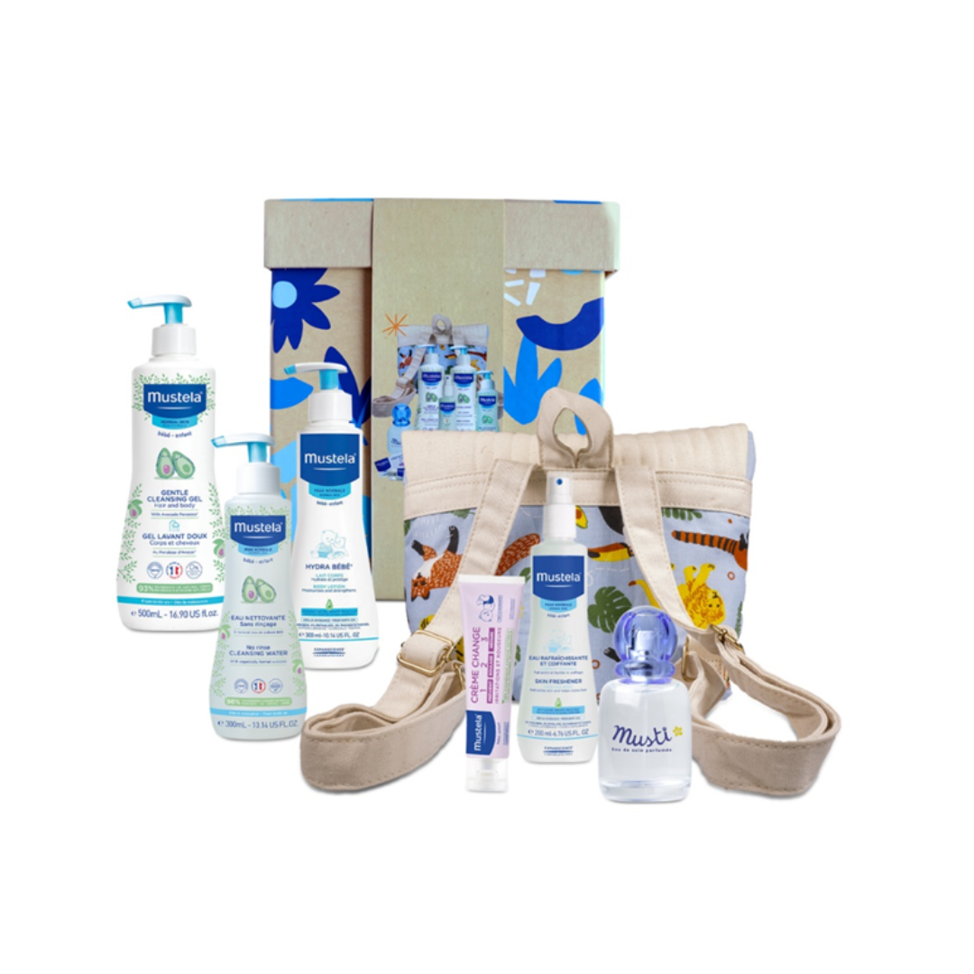 Mustela Super Sandra Kit (gel/300ml + f/cr/40ml) - Set