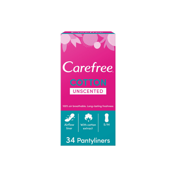Carefree Cotton Feel Panty Liners