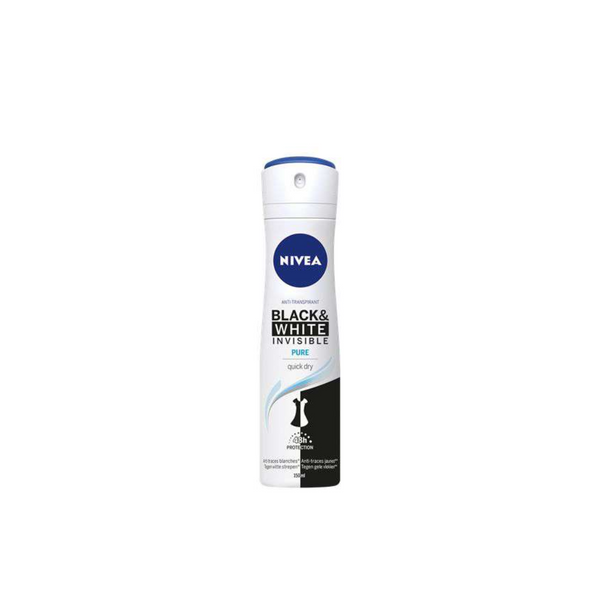 Nivea Black & White Invisible Pure Deodorant Spray For Women 150ml
