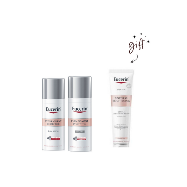 Eucerin Even Pigment Perfector Bundle + Cleansing Foam Gift