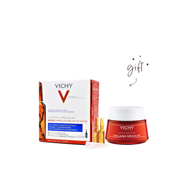 Vichy Liftactiv Glycolic Ampoule Bundle + Gift