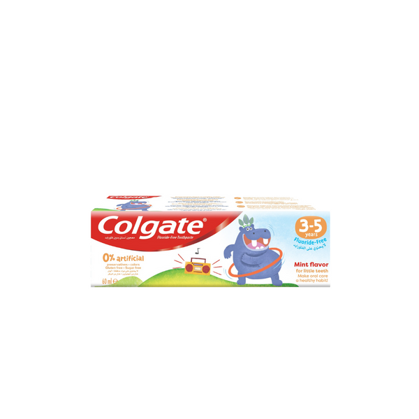 Colgate 0% Artificial Kids Toothpaste 3-5 years - Fluoride Free