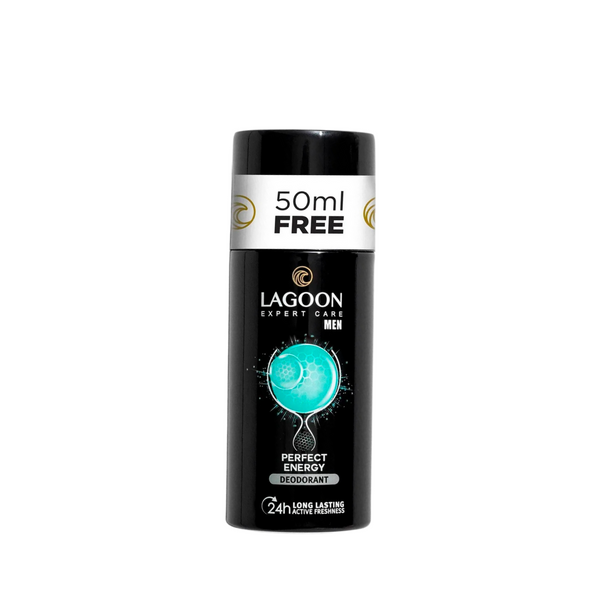 Lagoon Deodorant Spray For Men 150ml + 50ml For Free - Perfect Energy