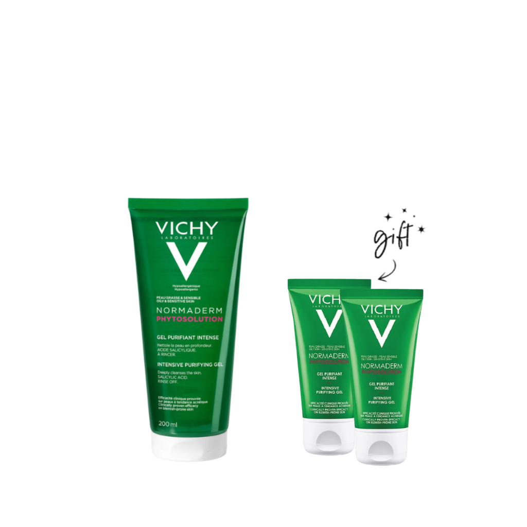 Vichy Normaderm Phytosolution Face Cleanser 200ml + Free 2 Mini ...