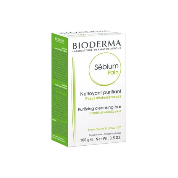 Bioderma Sebium Purifying Cleansing Bar Soap 100g