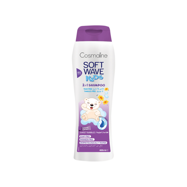 Cosmaline Soft Wave Kids 2 In 1 Shampoo Sweet Bubbles 400ml
