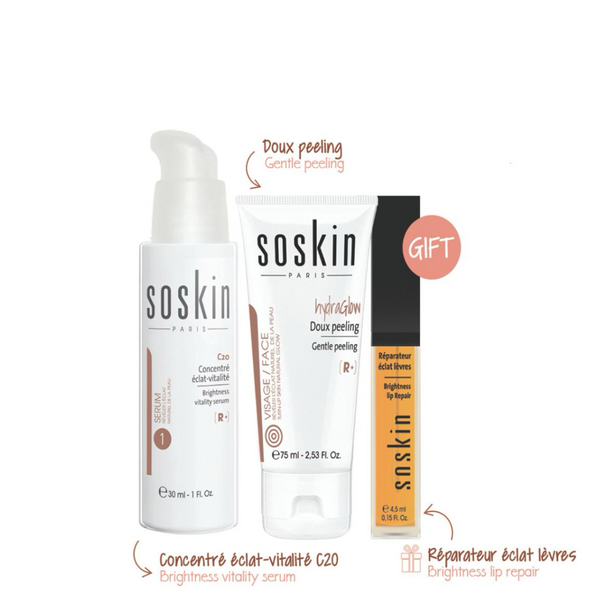 Soskin Glowy Skin + Lip Repair Gift Set