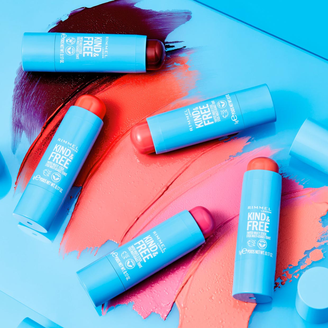 Rimmel Multi-Stick Blush & Lippen In Radiant Peach – 6 G, Cremig, Mit Pflegeextrakten