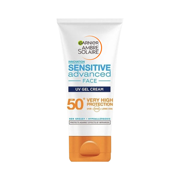 Garnier Ambre Solaire Sensitive Advanced Face SPF 50+ UV Gel Cream 50ml