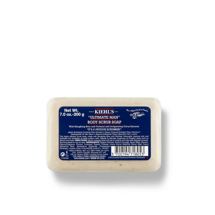 Ultimate Man Body Scrub Exfoliating Soap Bar - Kiehl's