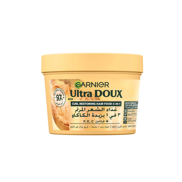 Garnier Ultra Doux Vegan Hair Food Cocoa Butter & Jojoba Oil 3-In-1 Treatment Mask