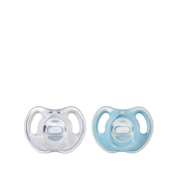 Tommee Tippee 2pcs 0 To 6 Months Ultralight Soothers