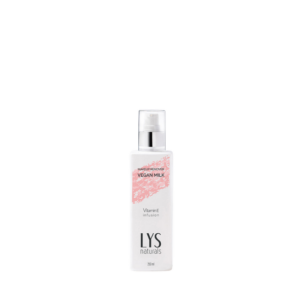 LYS Naturals Waterproof Makeup Remover Vegan Cleansing Oat Milk Infused With Vitamin E 250ml