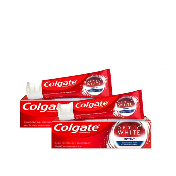 Colgate Optic White Instant Whitening Toothpaste Bundle 25% Off