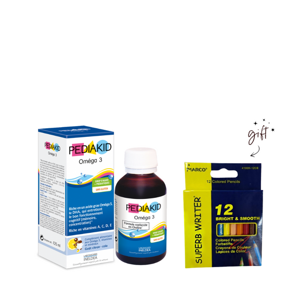 Pediakid Supplement + Free Coloring Pencils Bundle