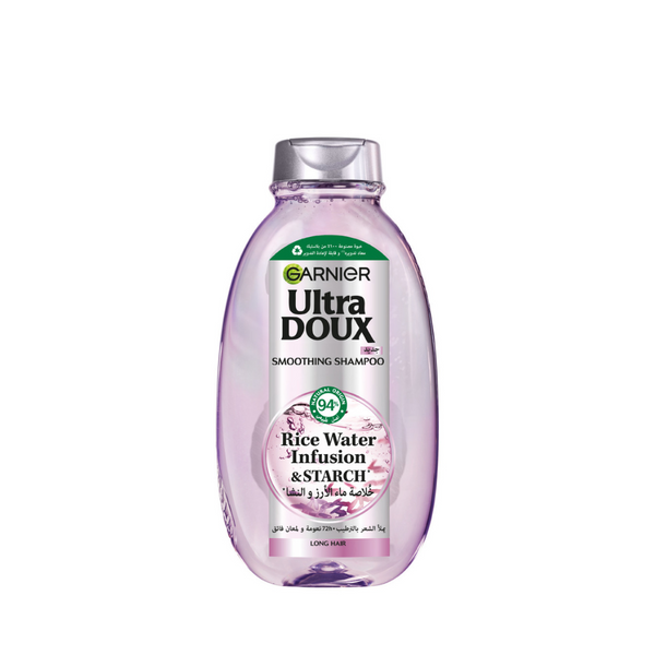 Garnier Ultra Doux Rice Water Infusion & Starch Shampoo For Long Hair, Smooth And Shine