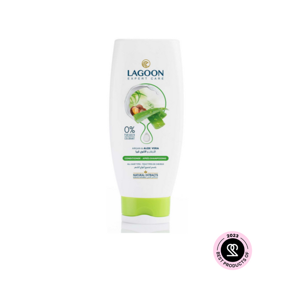 Lagoon Natural Extracts Conditioner for All Hair Types - Argan & Aloe Vera