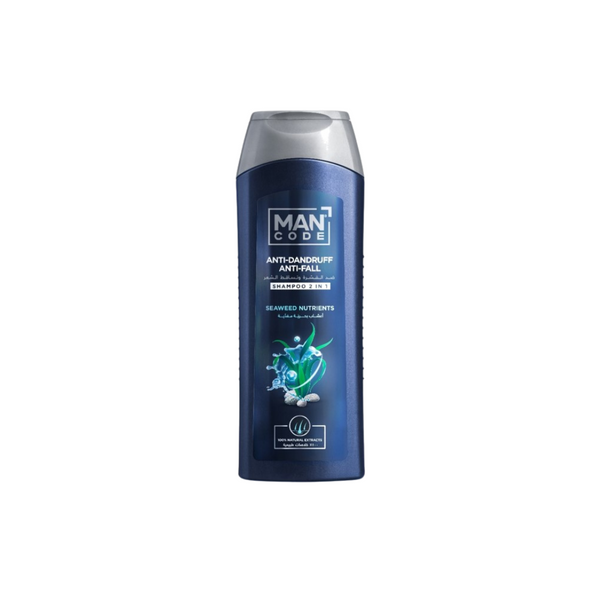 Mancode 2in1 Anti Dandruff & Anti Fall Shampoo With Seaweed  400ml
