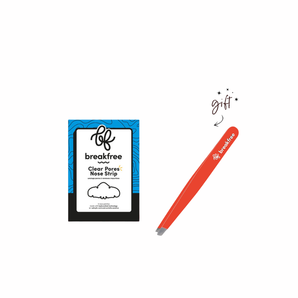 Breakfree Nose Strip + Free Breakfree Red Tweezers