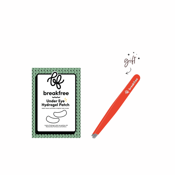 Breakfree Under Eye Patch + Free Breakfree Red Tweezers
