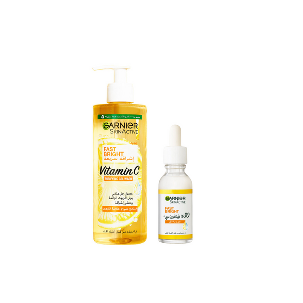 Garnier Vitamin C Face Wash X Serum Bundle 15% Off