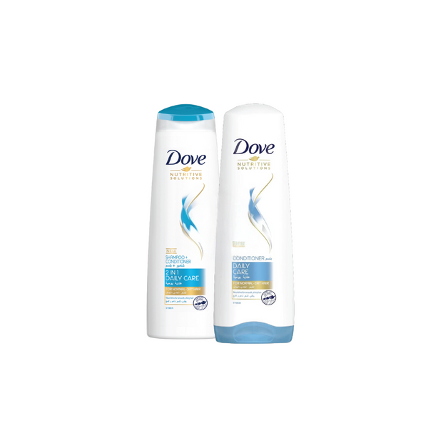 Dove Shampoo Daily Care 400ml + Conditioner 350ml At 30% Off