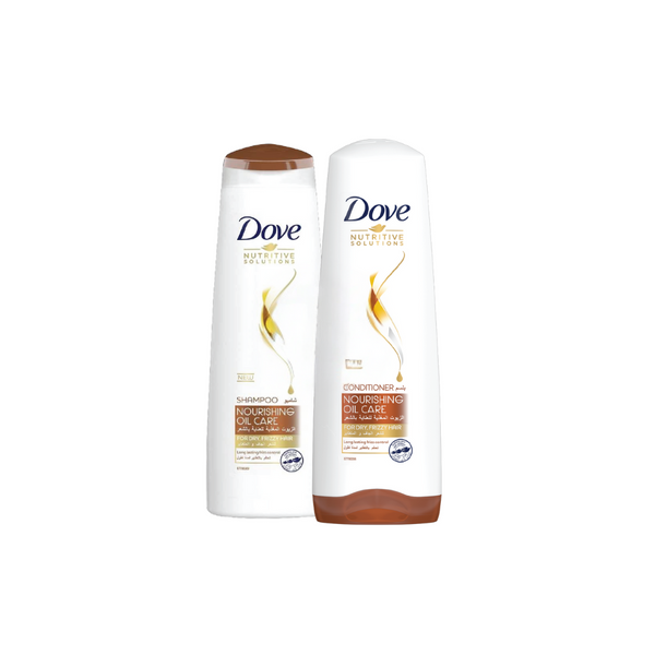 Dove Shampoo Nourishing Oil Care 400ml + Conditioner 350ml Set At 30% Off