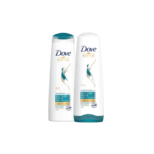 Dove Shampoo For Split ends Repair 400ml + Conditioner 350ml At 30% Off