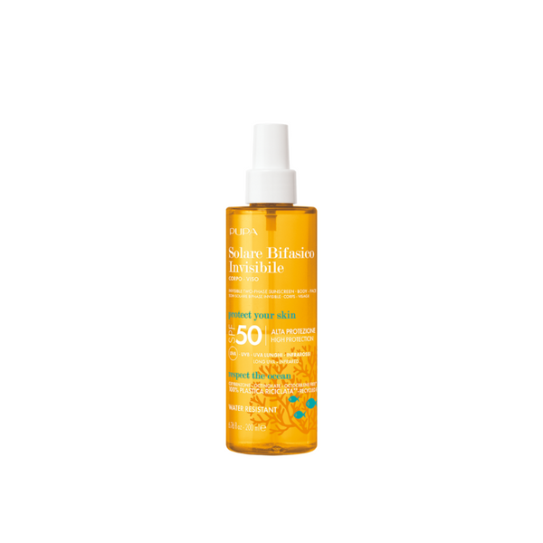 Pupa Milano Invisible Two-Phase Sunscreen Spf50 200ml