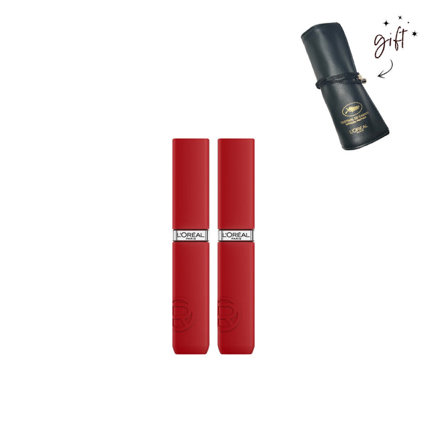 L'Oréal Paris Matte Resistance Lipstick Day Bundle At 20% Off + Free Pouch