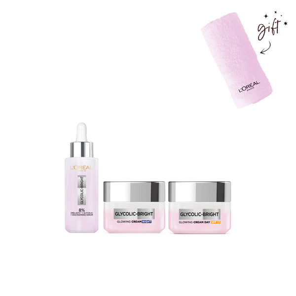 L’Oreal Paris Glycolic Glowing Bundle At 20% Off