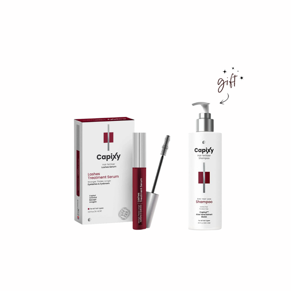 Capixy Fertilizer Hair Growth For Lashes And Eyebrows + Free Capixy Shampoo Bundle