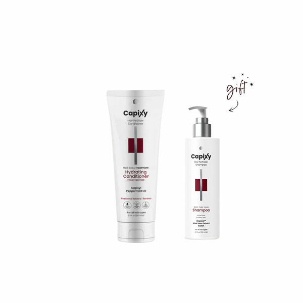 Capixy Hydrating Conditioner For Fine Hair + Free Capixy Anti Hair Loss Shampoo Bundle