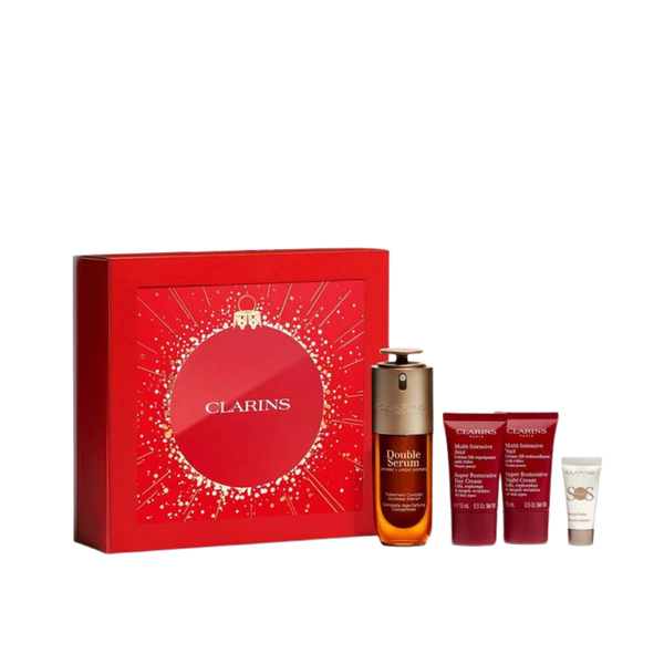 Clarins Double Serum And Super Restorative Routine Collection Set