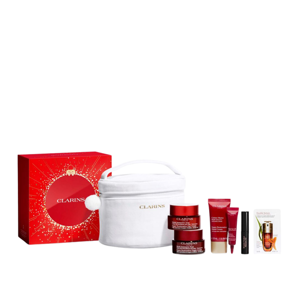 Clarins Super Restorative Skin Replenish, Radiance And Lift Boost Luxury Collection Set
