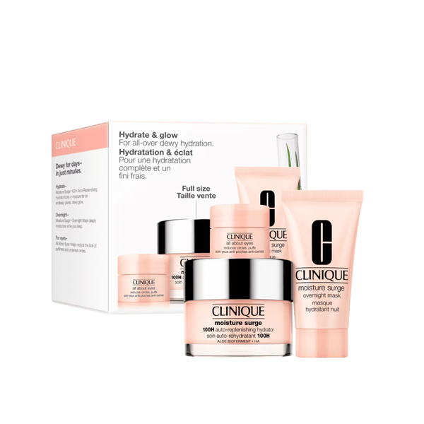 Clinique Hydrate And Glow Moisture Surge For All-Over Dewy Hydration Set