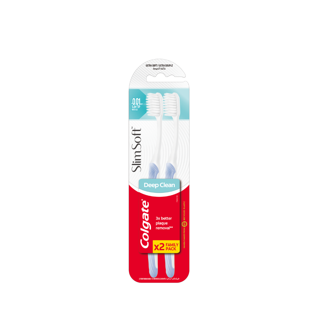 Colgate Slim Soft Compact TwinPack Toothbrush |FEEL22| LEBANON| – Feel22