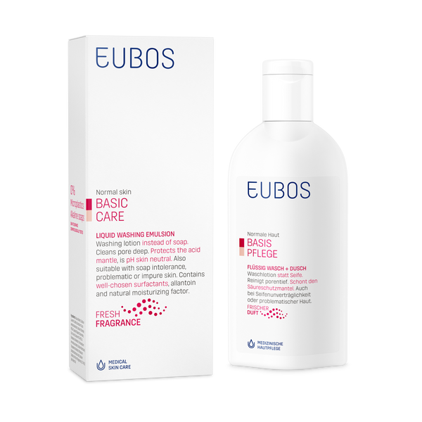 Eubos Liquid Washing Emulsion Red - Face & Body Cleanser