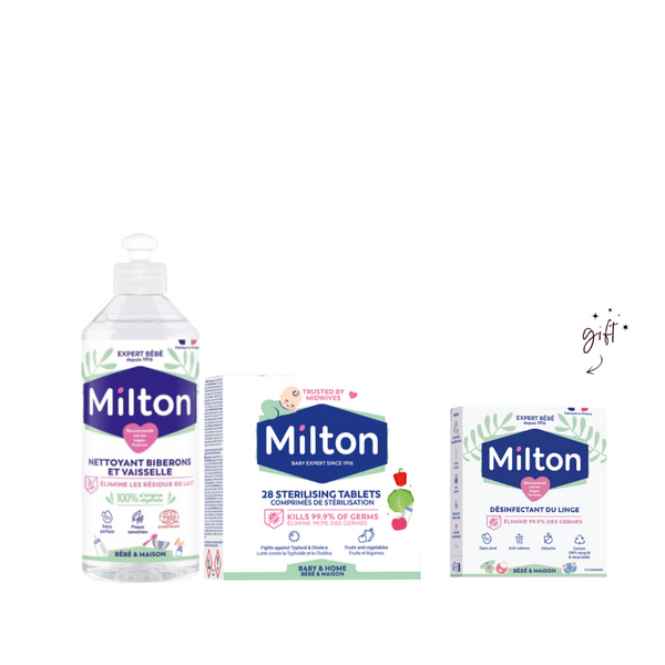 Milton Baby Care Essentials Bundle + Free Laundry Tablets