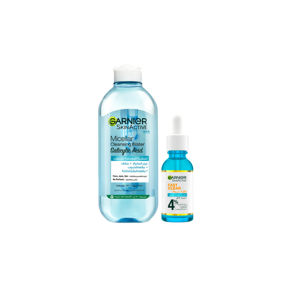 Garnier Fast Clear Anti-Acne Serum & Micellar Bundle At 20% Off