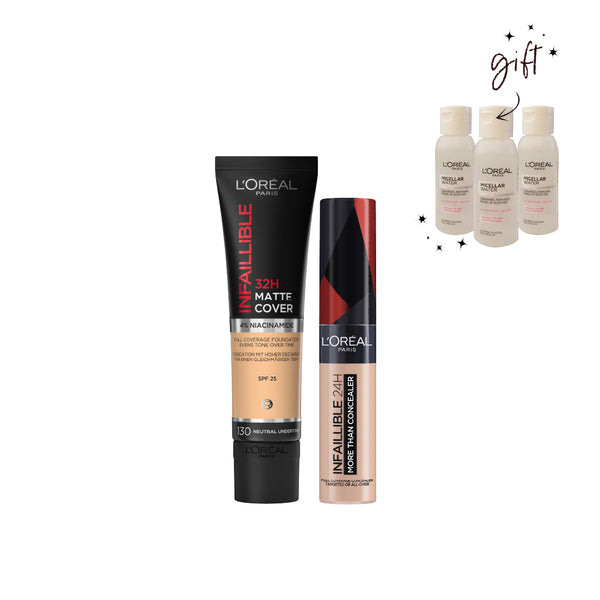 L'Oréal Paris Infaillible Concealer & Foundation Bundle 20% Off