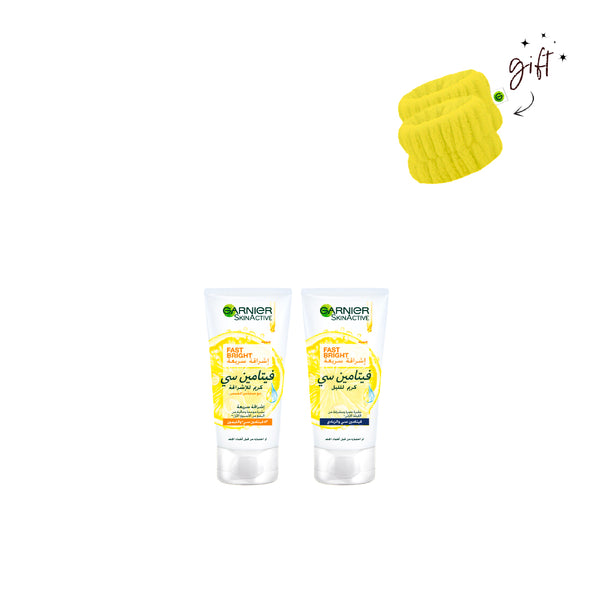 Garnier Fast Bright Day And Night Cream Bundle + Free Wrist Bands