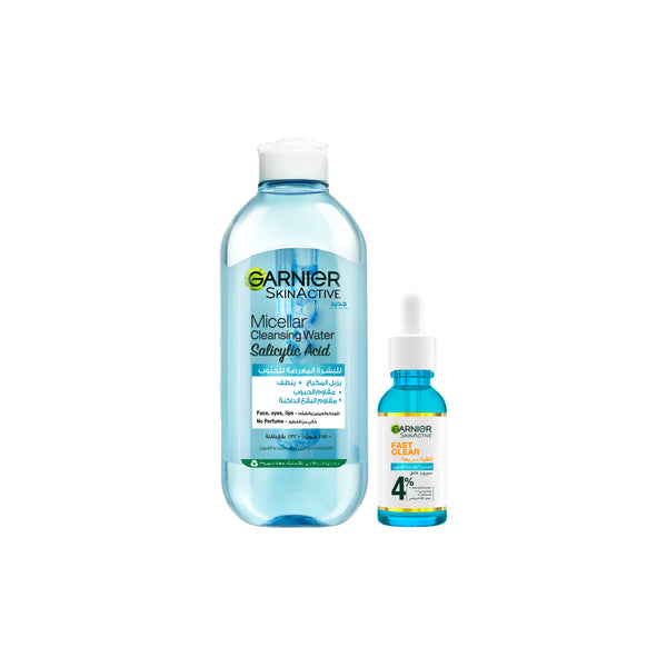 Garnier Fast Clear Anti-Acne Serum & Micellar Water Bundle At 25% Off