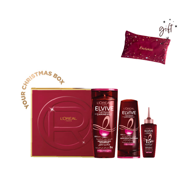 L'Oreal Paris Elvive Fall Resist Full Routine Bundle + Free Pouch At 10% Off