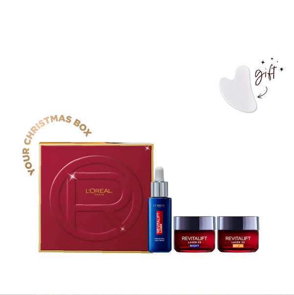 L'Oréal Paris Revitalift Retinol Revitalift Essentials Bundle + Free Gua Sha At 15% Off