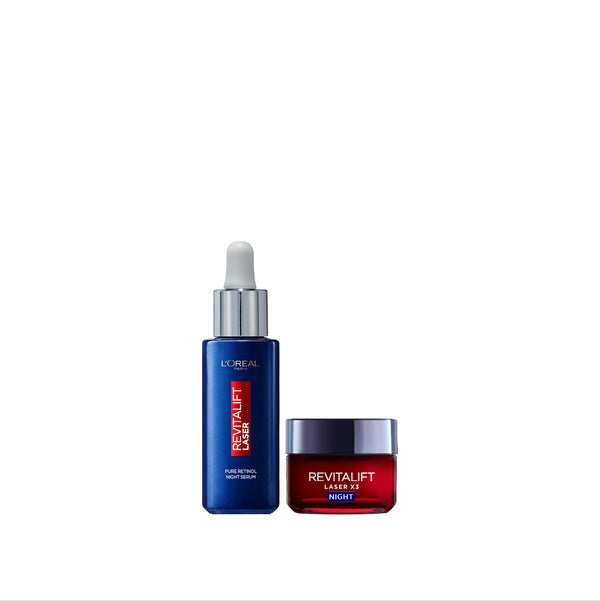 L'Oréal Paris Revitalift Retinol Serum And Cream Bundle At 20% Off