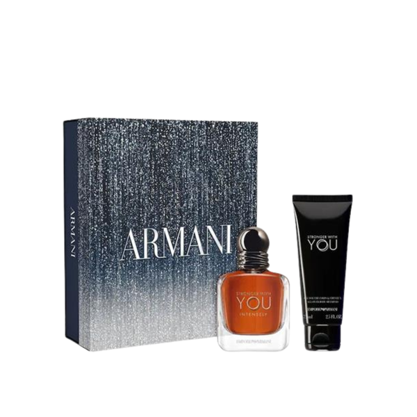 Giorgio Armani Emporio Stronger With You Eau De Parfum Intensely And Shower Gel Set