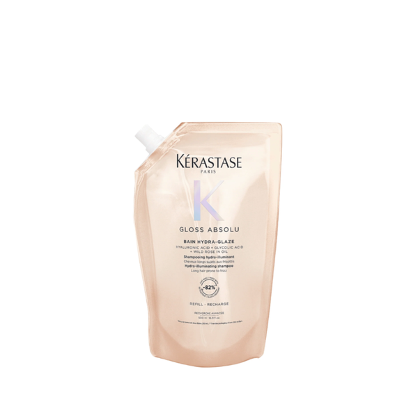 Kérastase Gloss Absolu Bain Hydra-Glaze Anti-Frizz Shampoo 500ml Refill Pouch